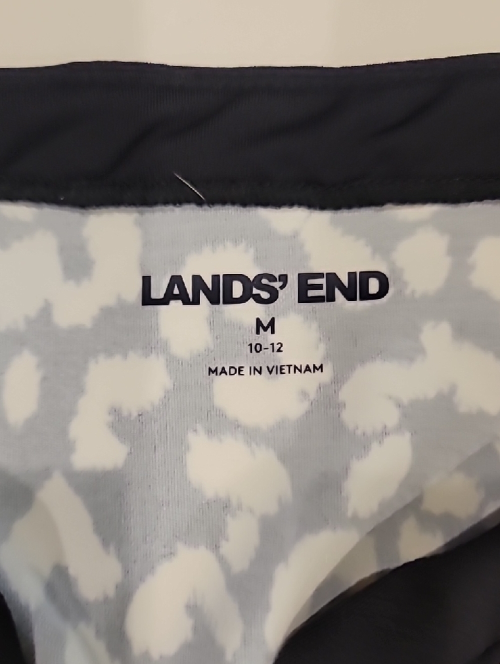 Lands' End Black and WhiteGraphic Tunic Dress - Picture 6 of 12